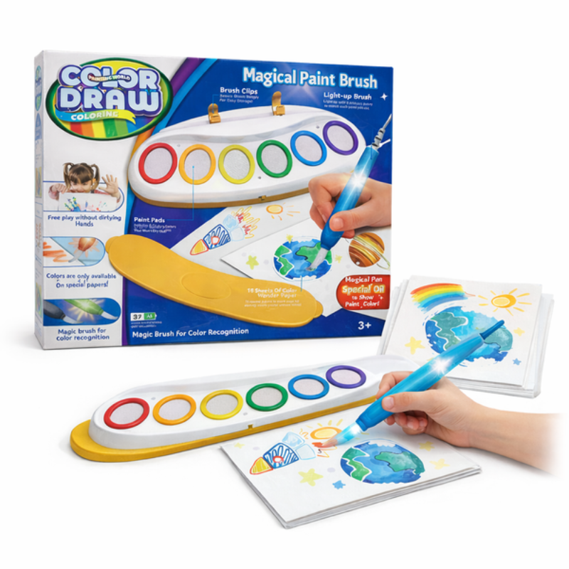 Color Draw Magical Paint Brush Coloring Set For Kids Online in Karachi Pakistan Madina Gift