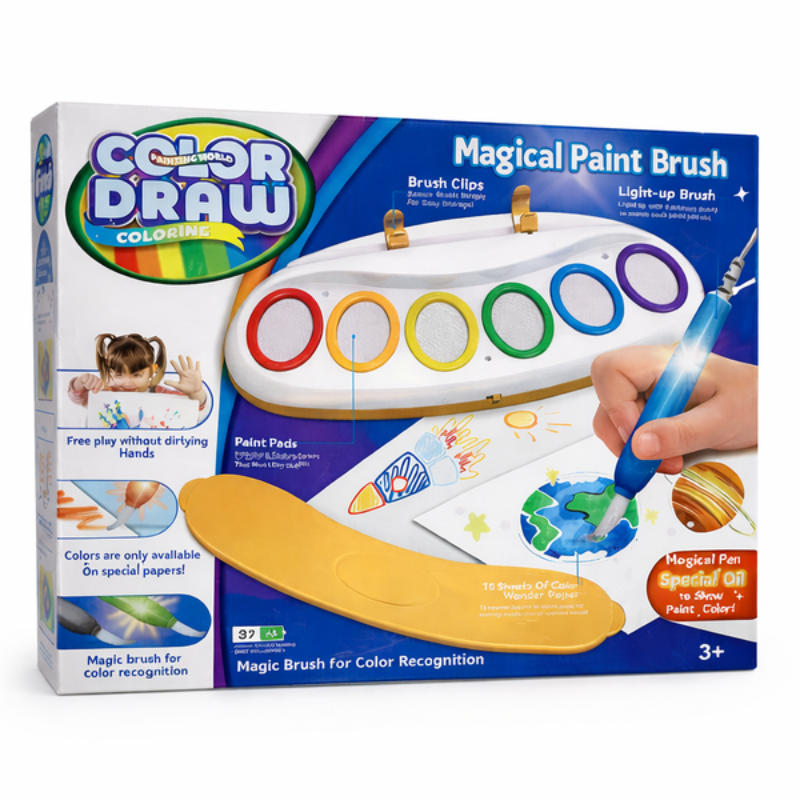 Color Draw Magical Paint Brush Coloring Set For Kids Online in Karachi Pakistan Madina Gift
