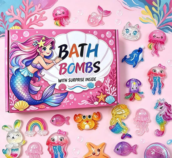 Colorful Mermaid Surprise Bath Bombs For Kids Online in Pakistan Madina Gift