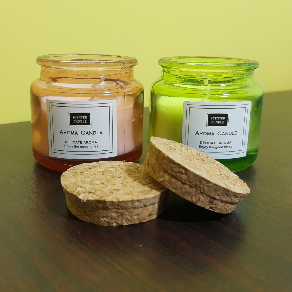 Cork Lid Scented Candles Home Fragrance Online in Karachi Pakistan Madina Gift