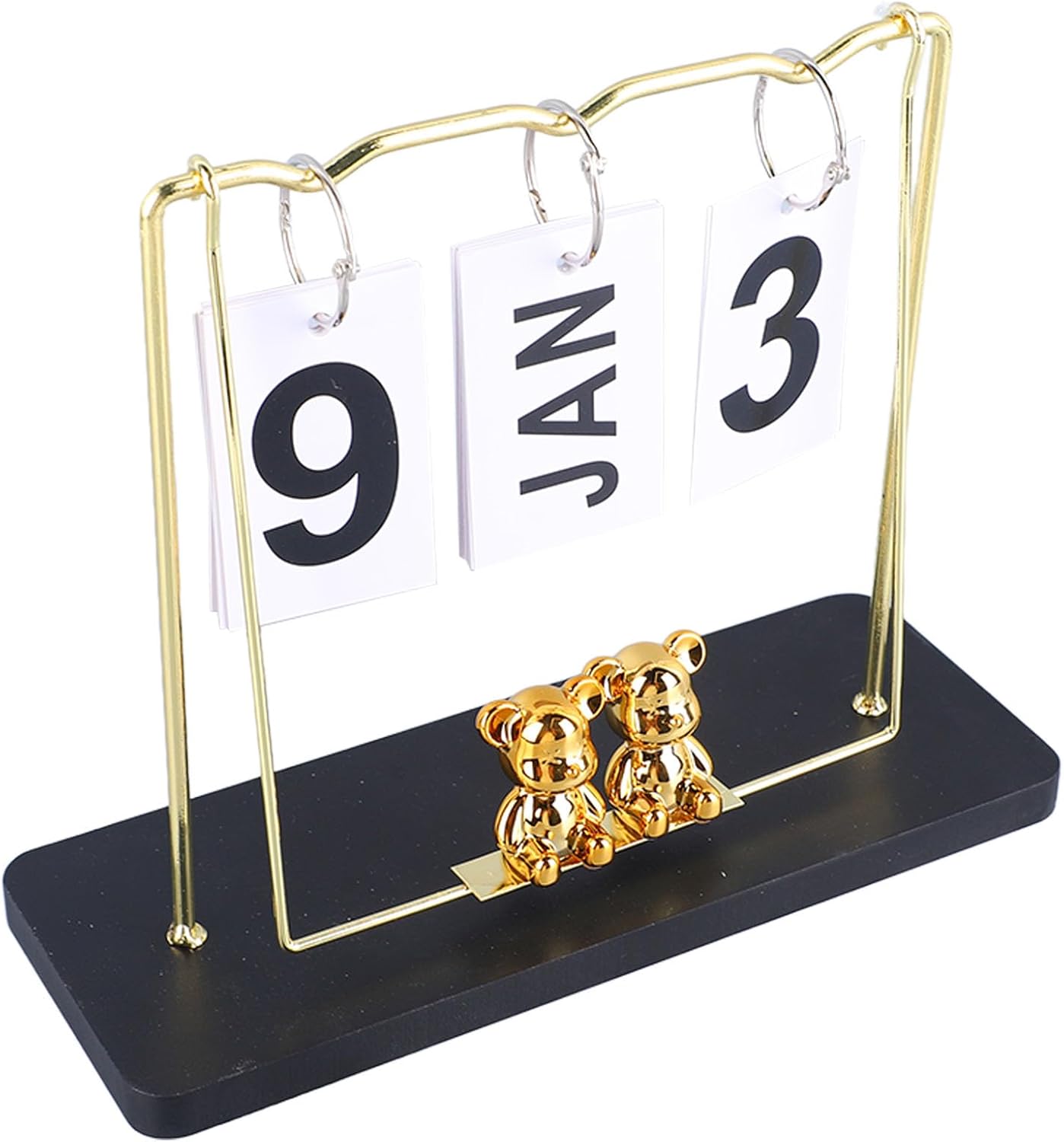 Creative Desktop Calendar With Swing Bears Madina Gift