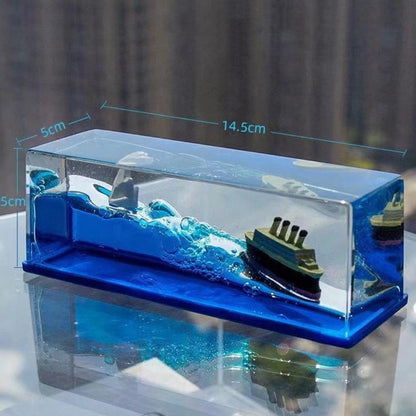 Cruise Ship Fluid Drift - Creative Burr-Free Never Sinking Ship