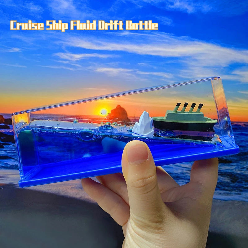 Cruise Ship Fluid Drift - Creative Burr-Free Never Sinking Ship