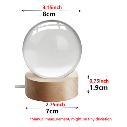 3D Solar System Crystal Ball Night Lamp