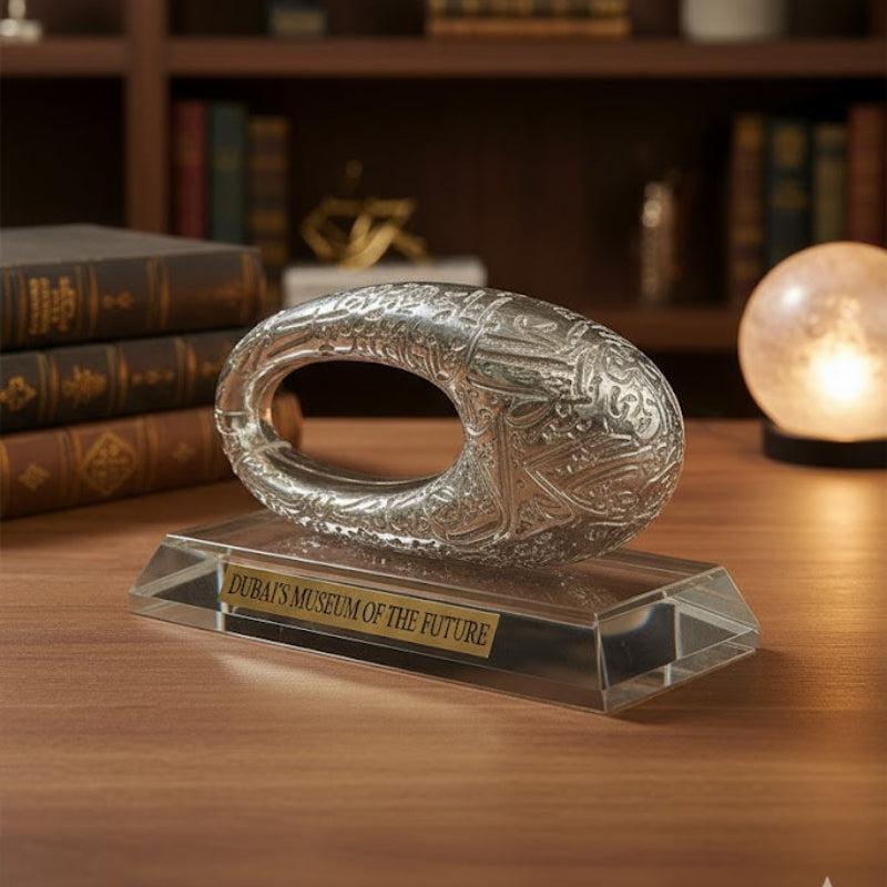 Crystal Base Metal Dubai Museum Madina Gift
