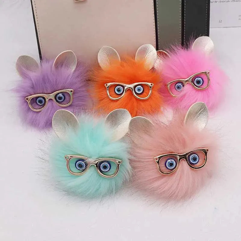 Cute Cat Ears Plush Keychain Online in Karachi Pakistan Madina Gift