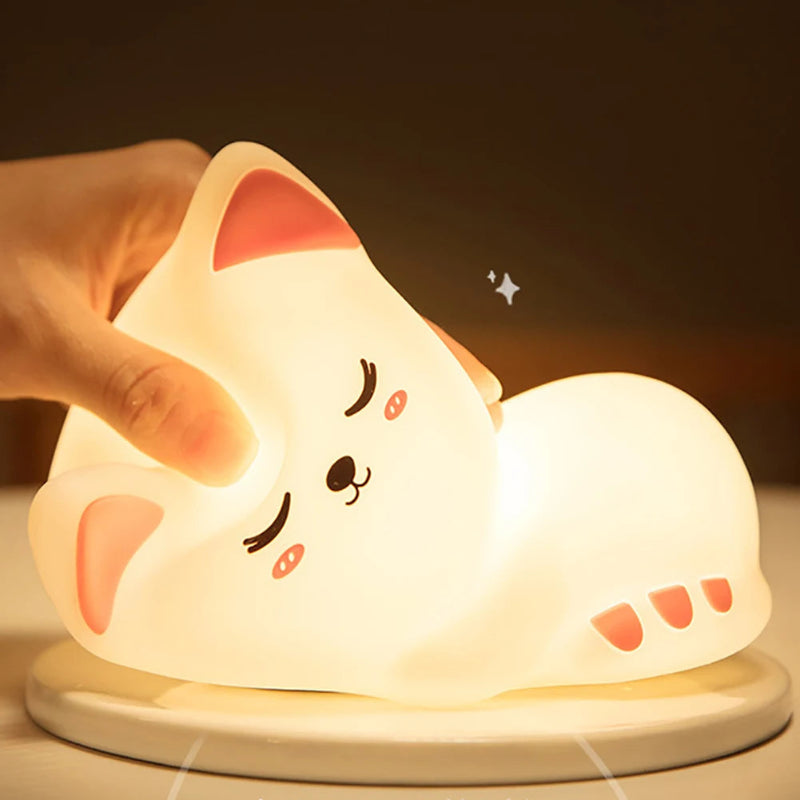 Cute Cat Silicon Lamp Online in Karachi Pakistan Madina Gift