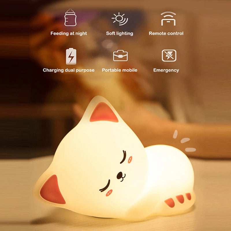 Cute Cat Silicon Lamp Online in Karachi Pakistan Madina Gift