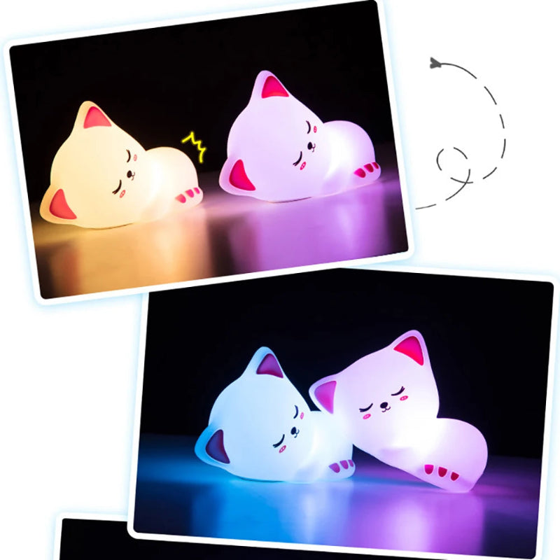 Cute Cat Silicon Lamp Online in Karachi Pakistan Madina Gift