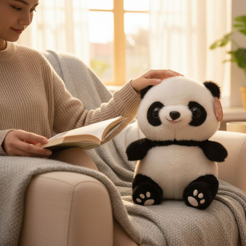 Cute Panda 25 CM Stuffed Plush Toy Online in Pakistan madinagfit.pk