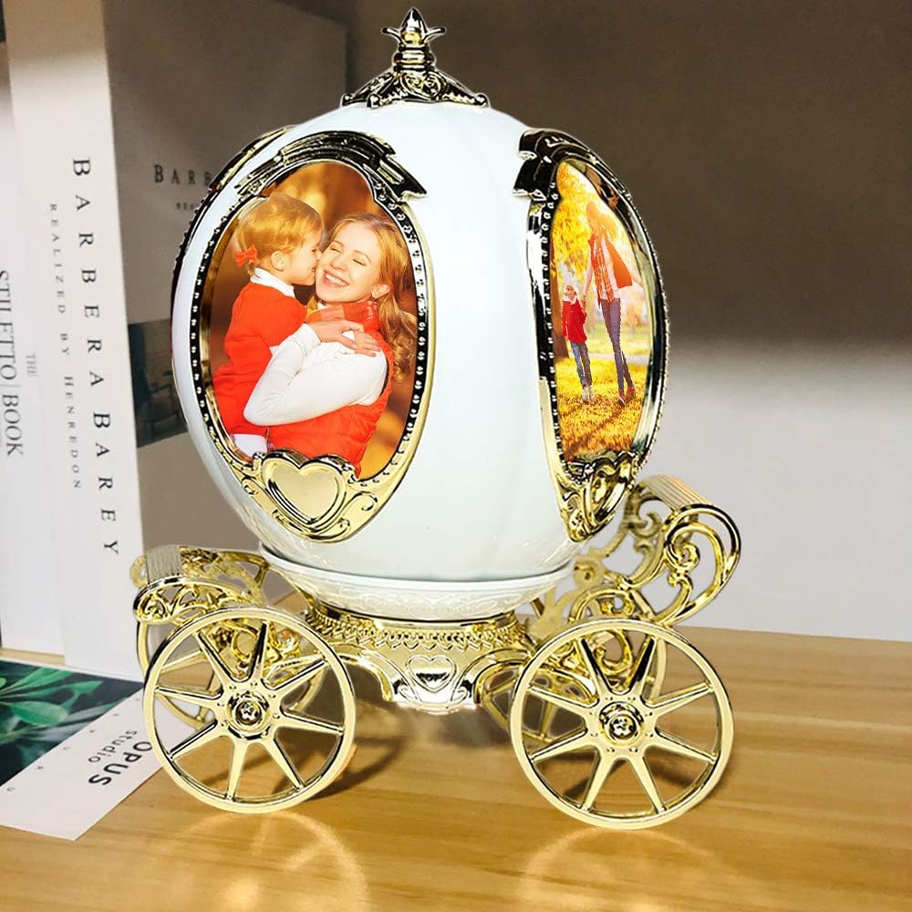 Decorative Rotating Pumpkin Car Photo Frame & Music Box Madina Gift