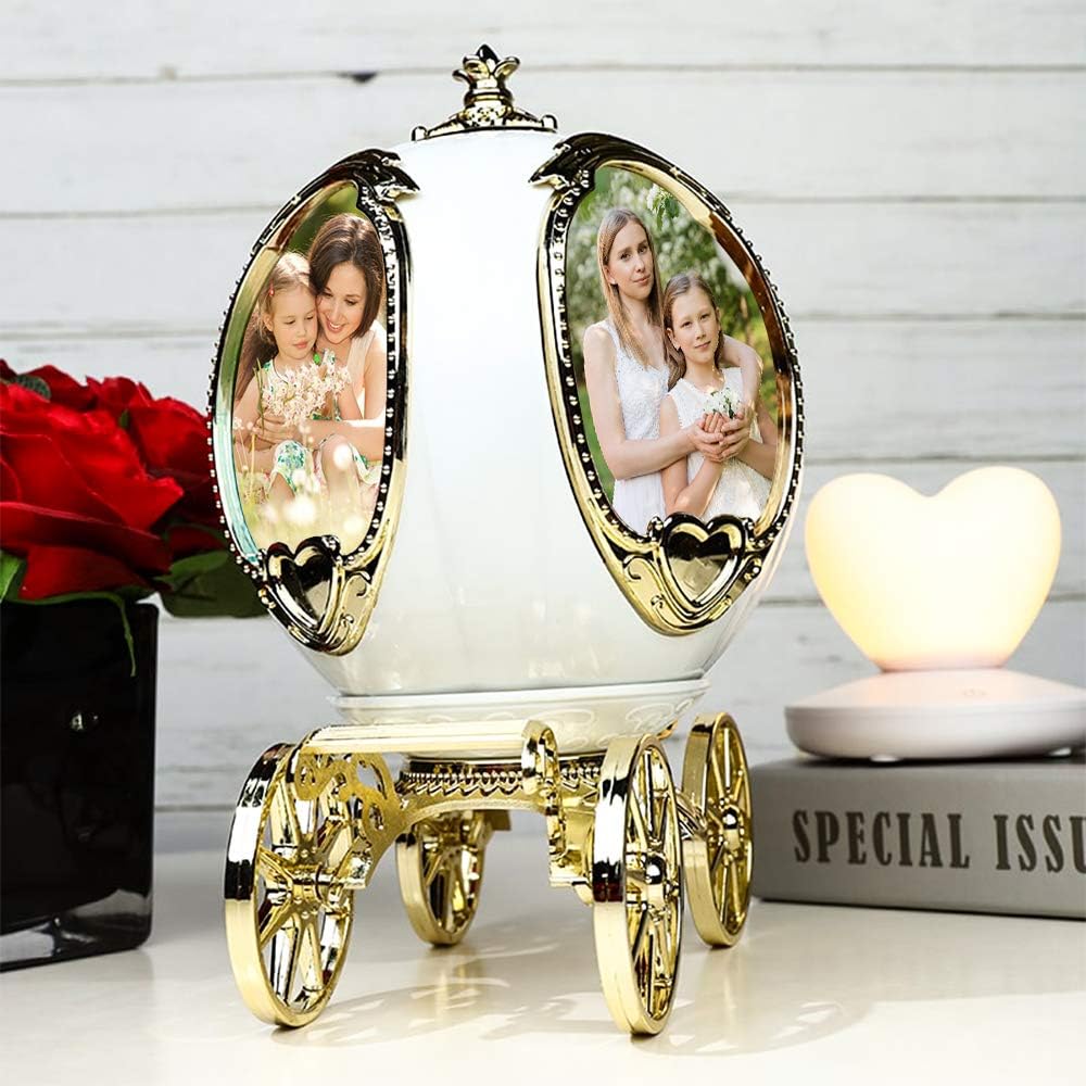 Decorative Rotating Pumpkin Car Photo Frame & Music Box Madina Gift