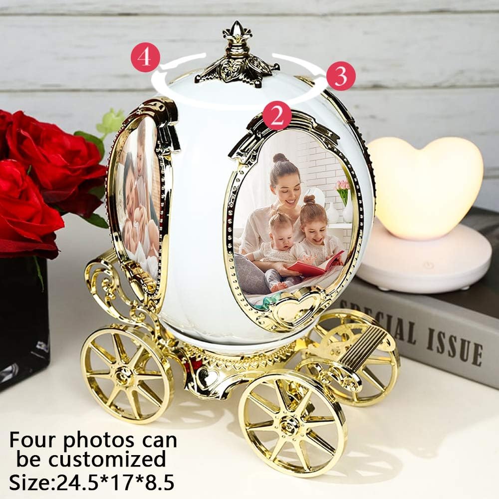 Decorative Rotating Pumpkin Car Photo Frame & Music Box Madina Gift