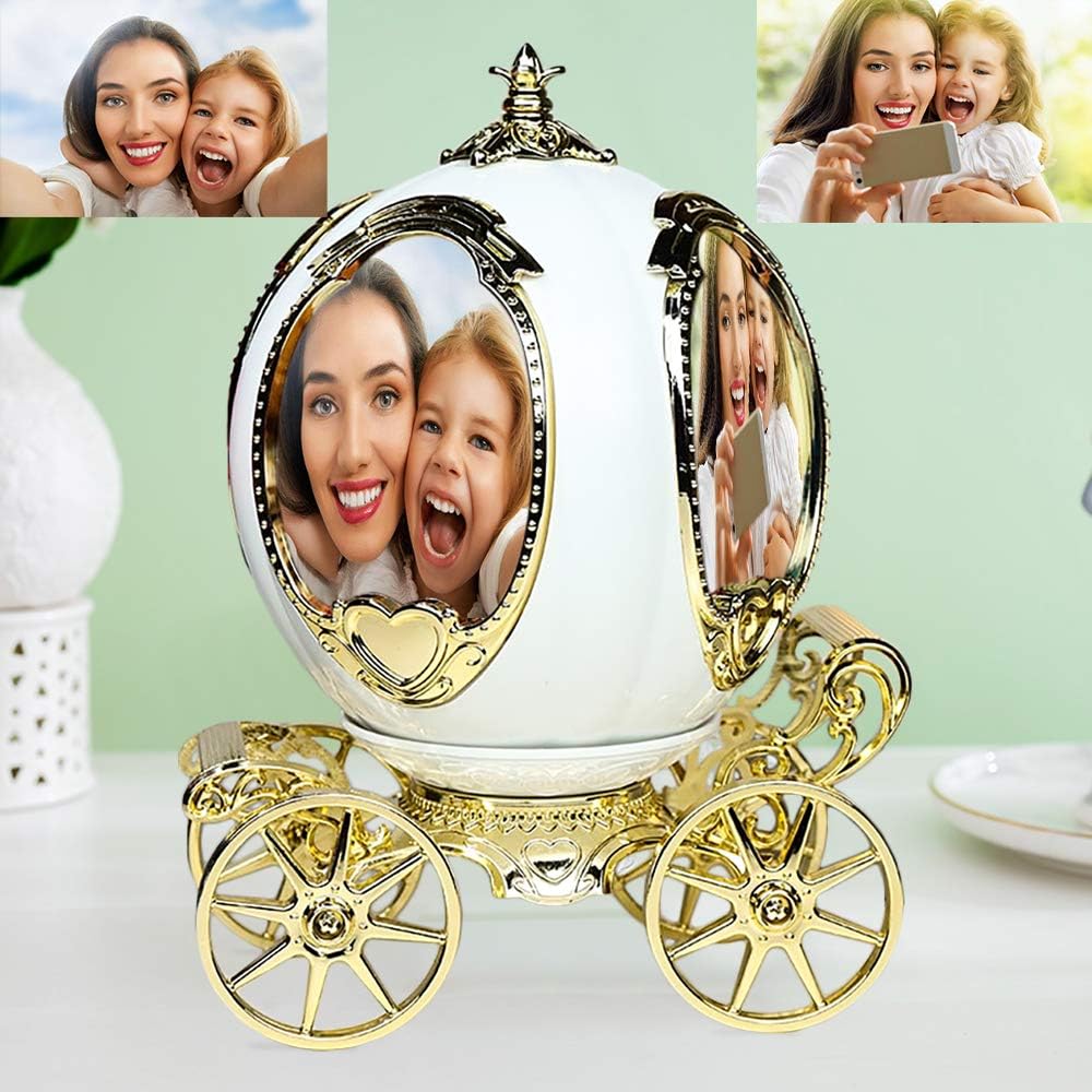 Decorative Rotating Pumpkin Car Photo Frame & Music Box Madina Gift