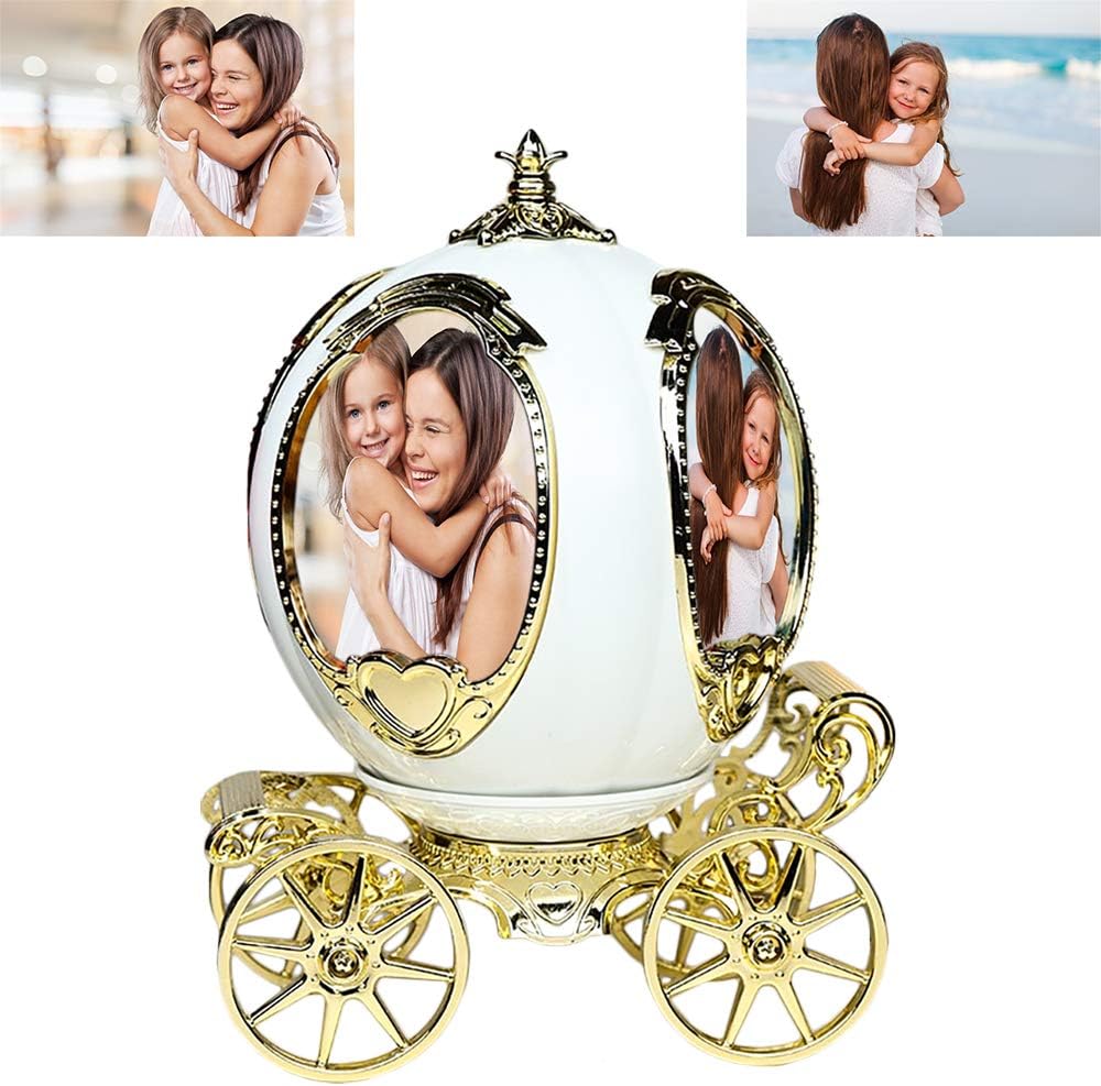 Decorative Rotating Pumpkin Car Photo Frame & Music Box Madina Gift