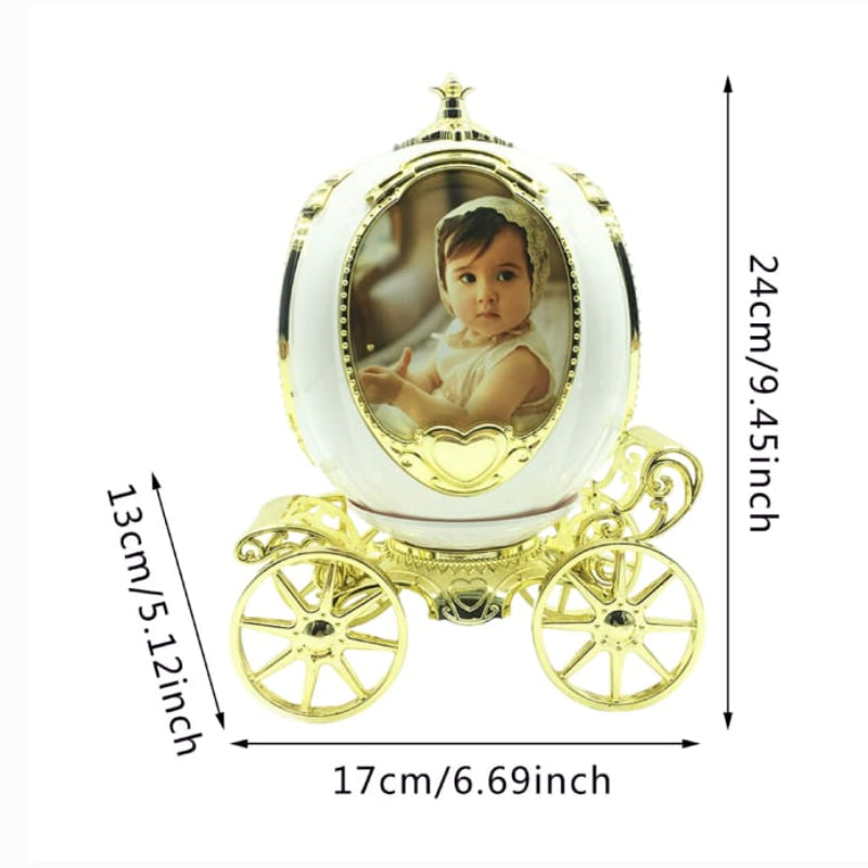 Decorative Rotating Pumpkin Car Photo Frame & Music Box Madina Gift