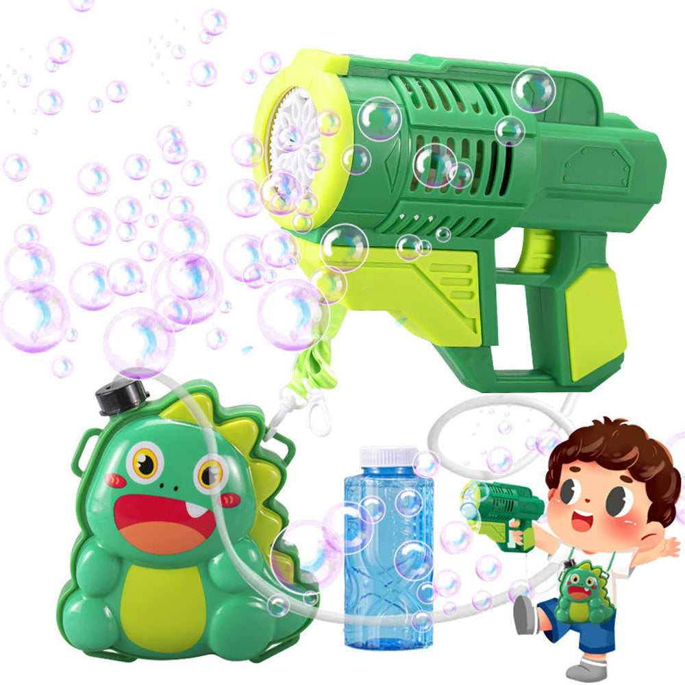 Dino Bubble Backpack 10 Holes Launcher P81488 Bubble Gun Online in Pakistan Madina Gift