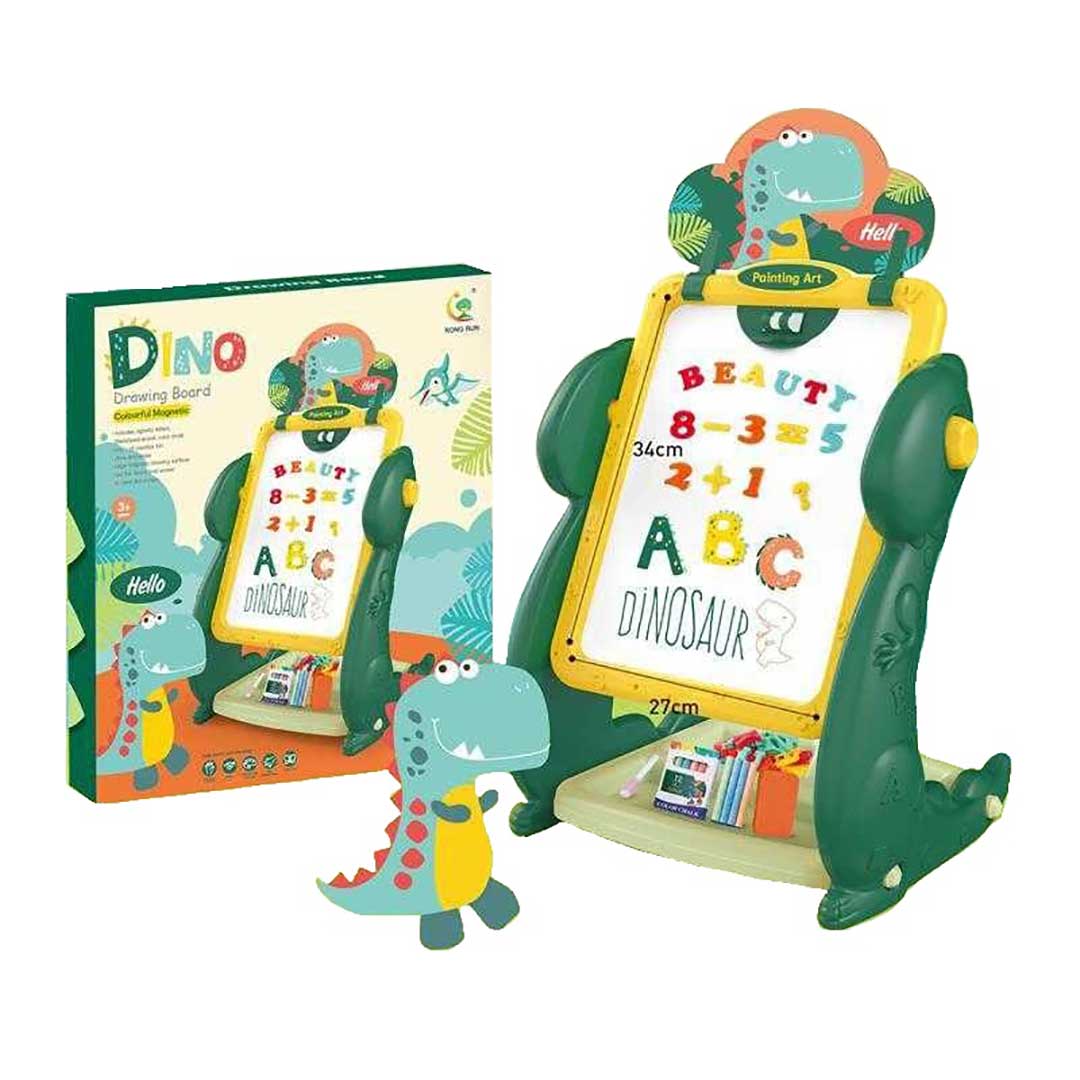 Dino Drawing Board Colorful Magnetic Easel For Kids 3659C - Madina Gift