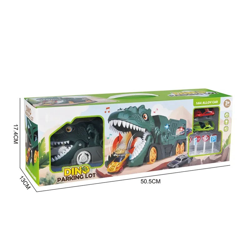 Dino Parking Lot TRex Transport Truck Playset 660-S113 Online in Karachi Pakistan Madina Gift