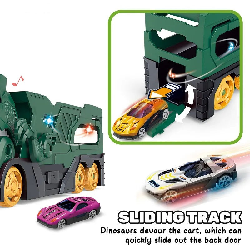 Dino Parking Lot TRex Transport Truck Playset 660-S113 Online in Karachi Pakistan Madina Gift