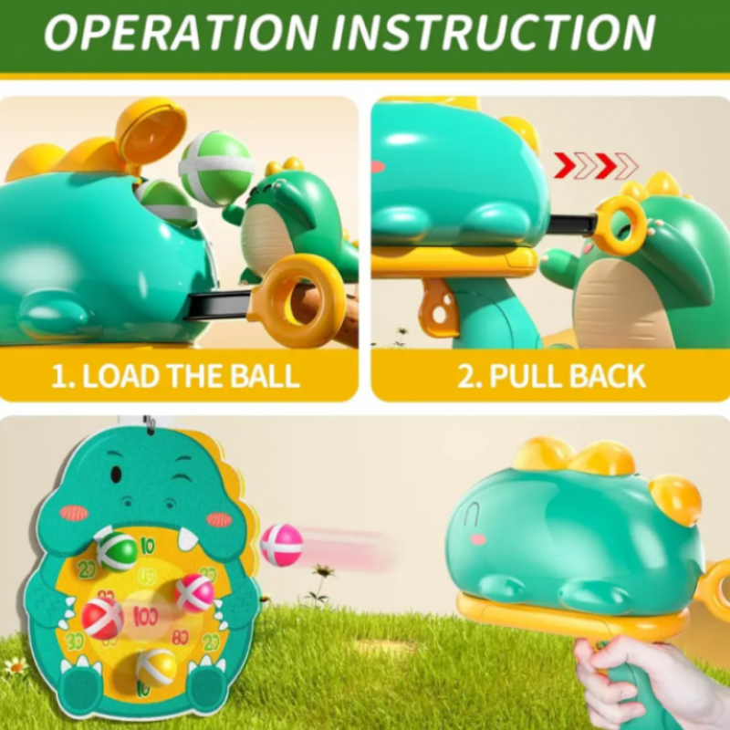 Dinosaur Sticky Ball Gun Target Game For Kids Online in Karachi Pakistan Madina Gift