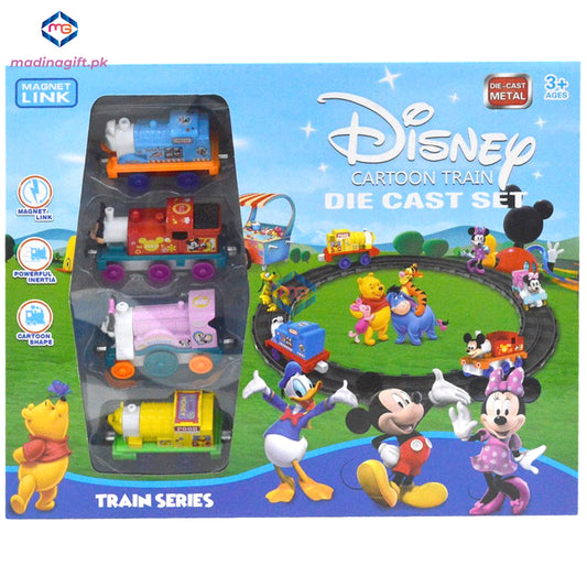 Disney Cartoon Die Cast Magnet Link Train Set - 899-44 - Madina Gift