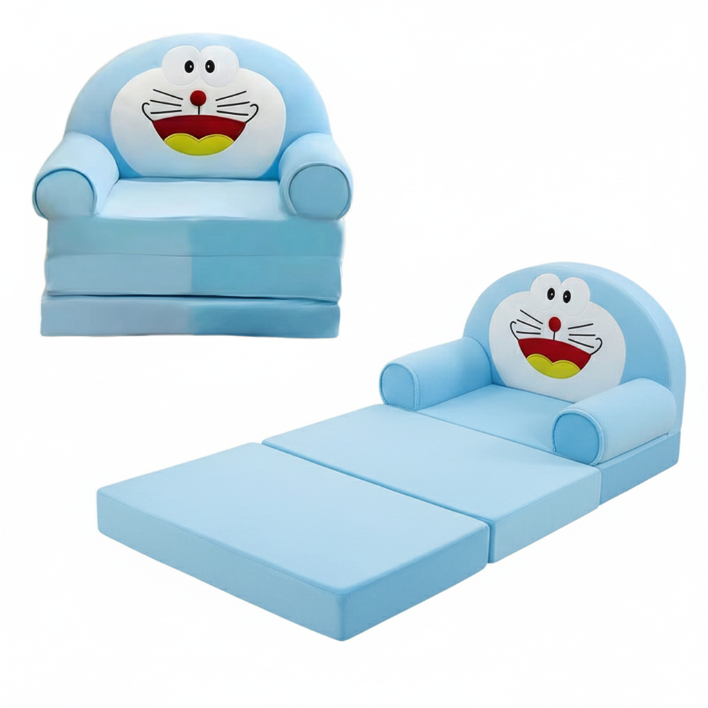 Doraemon Plush Baby Sofa Cum Bed For Kids Online in Karachi Pakistan Madina Gift