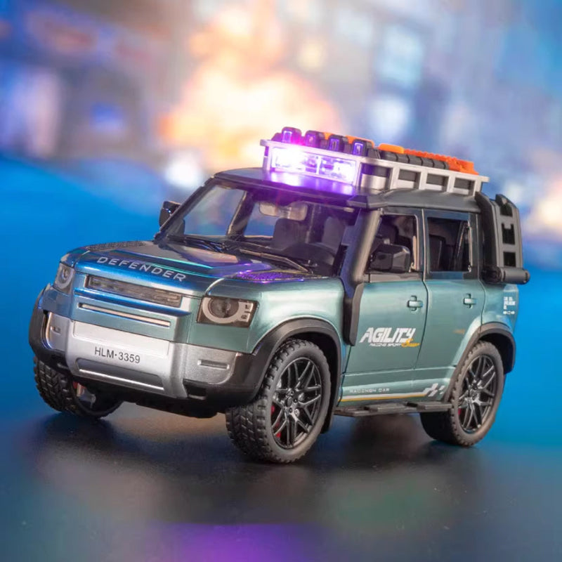 Land Rover Defender Diecast Friction Car With Lights & Sound Online in Karachi Pakistan Madina Gift