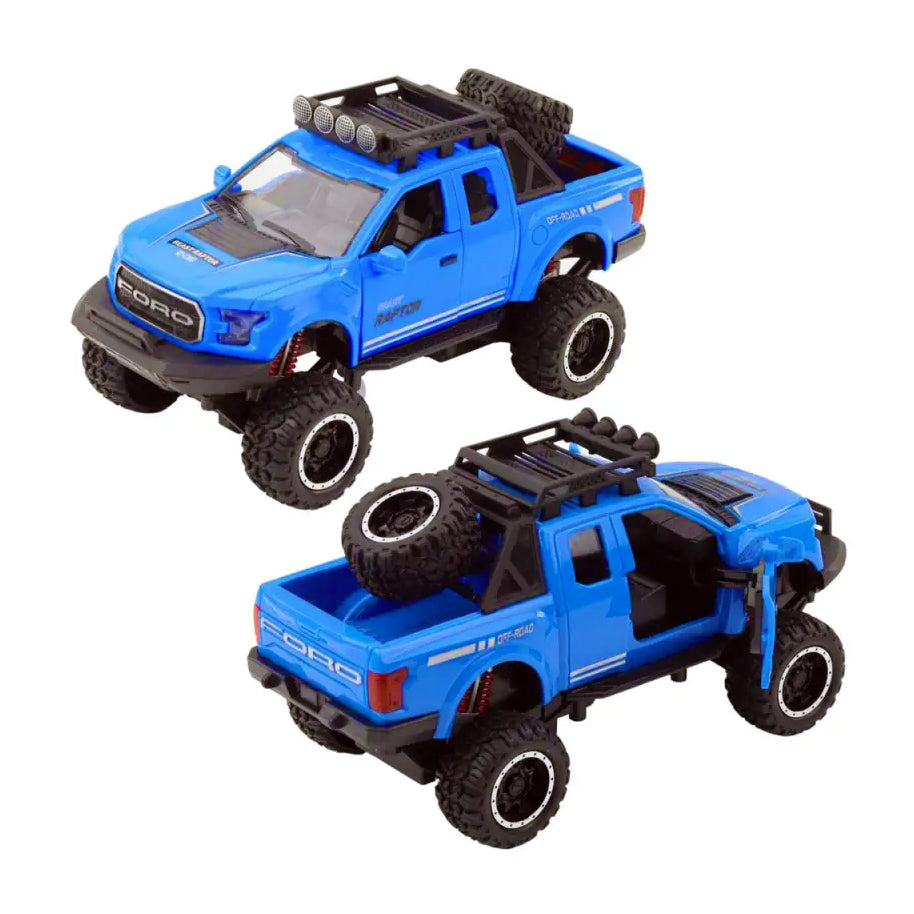 Ford Raptor Blue Friction Off Road Car With Lights & Sound Online in Karachi Pakistan Madina Gift