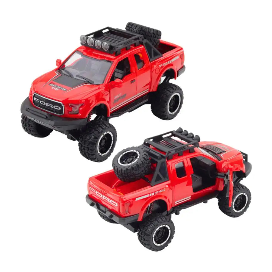 Ford Raptor Red Friction Off Road Car With Lights & Sound Online in Karachi Pakistan Madina Gift