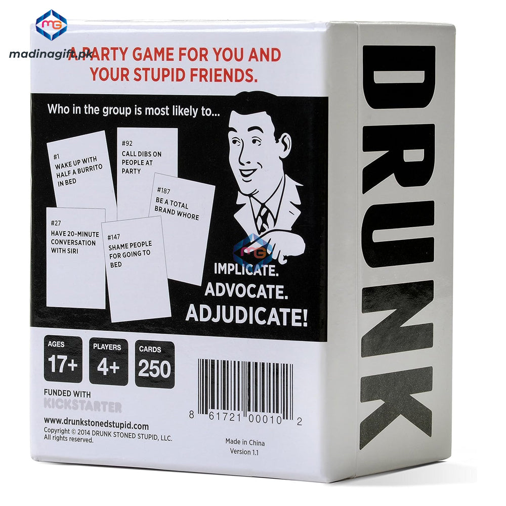 Drunk Stoned Or Stupid Adult Card Game (17+) - 0162E