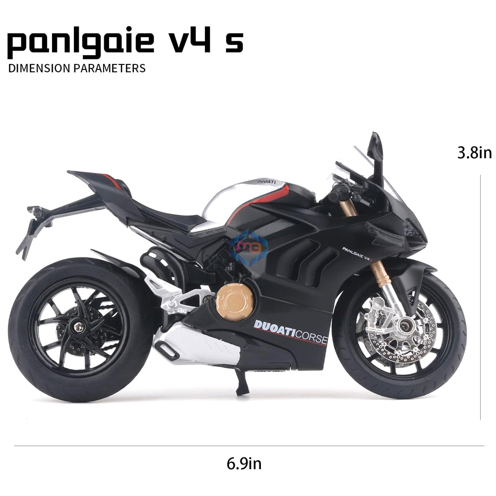 Die Cast Motorcycle Ducati V4 Model 1:12 Scale - M12-8B - Madina Gift