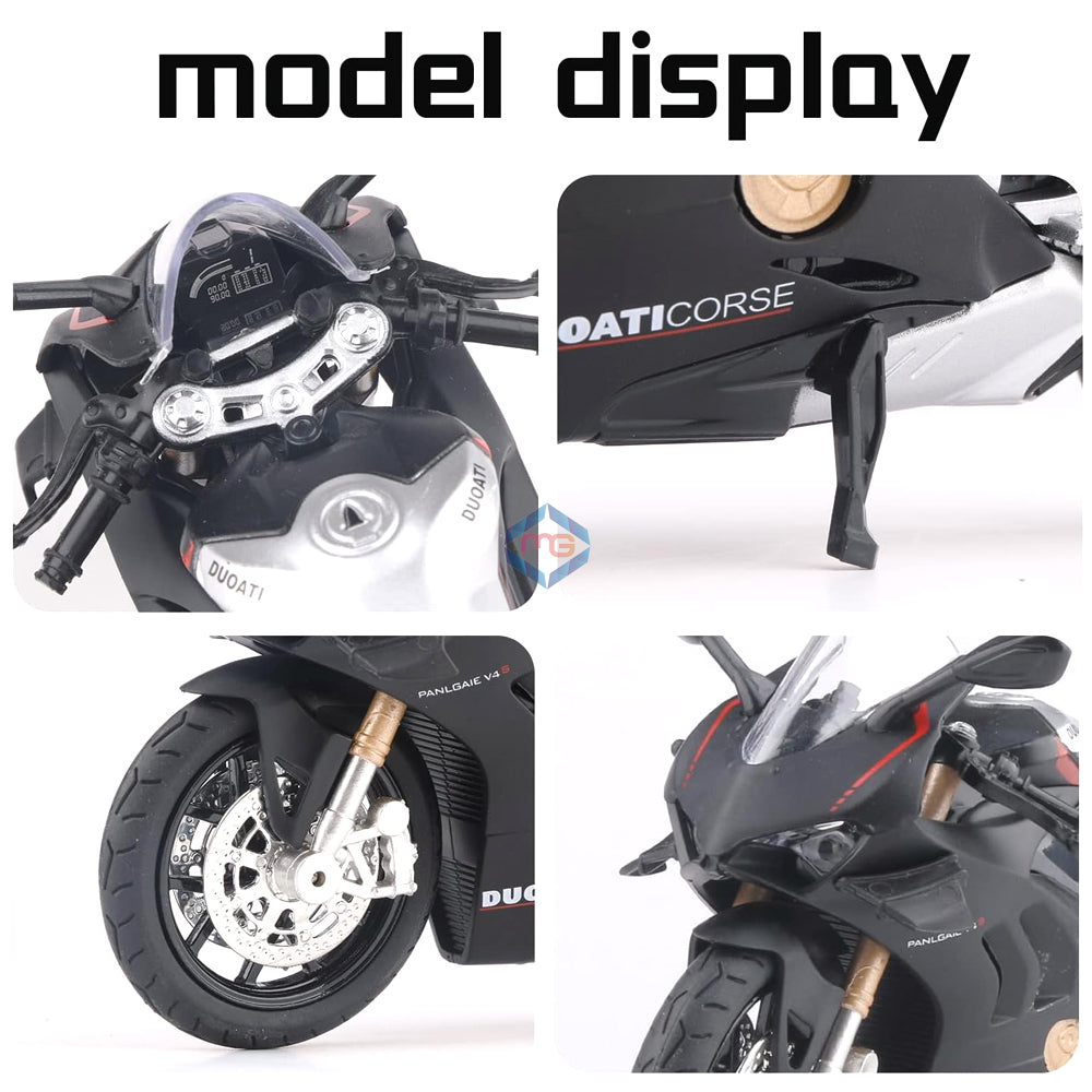 Die Cast Motorcycle Ducati V4 Model 1:12 Scale - M12-8B - Madina Gift