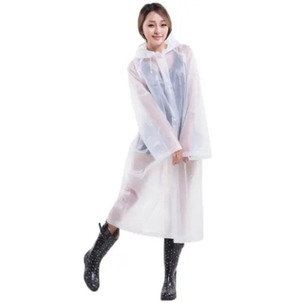 EVA Be Safe Wear Raincoat Free Size For Adults Men & Women Madina Gift