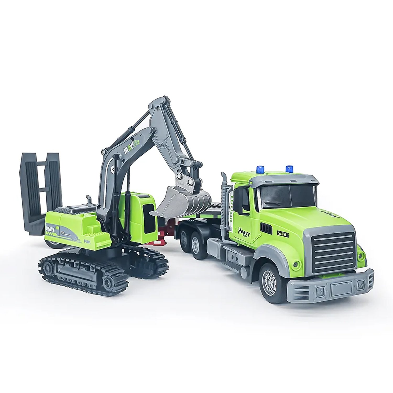 1:12 Scale Model Excavate Truck RC Transport Excavator Set QH9010 Madina Gift
