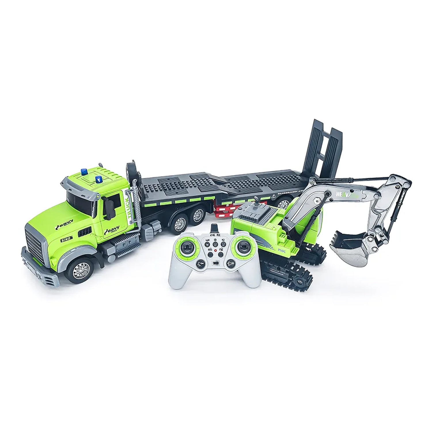 1:12 Scale Model Excavate Truck RC Transport Excavator Set QH9010 Madina Gift