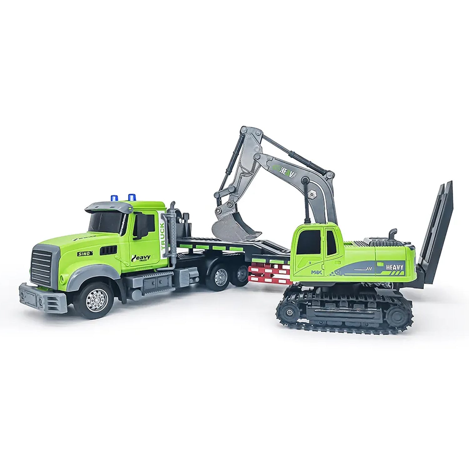 1:12 Scale Model Excavate Truck RC Transport Excavator Set QH9010 Madina Gift