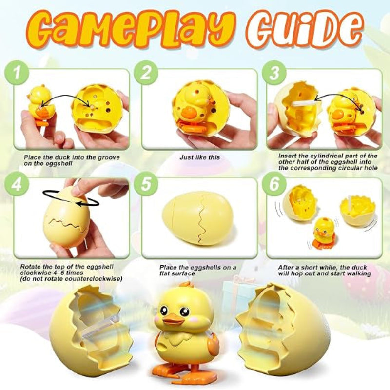 Interactive Wind-Up Hatching Egg Duck Toy 9988-196 9988-200 For Little Kids Online in Pakistan Madina Gift