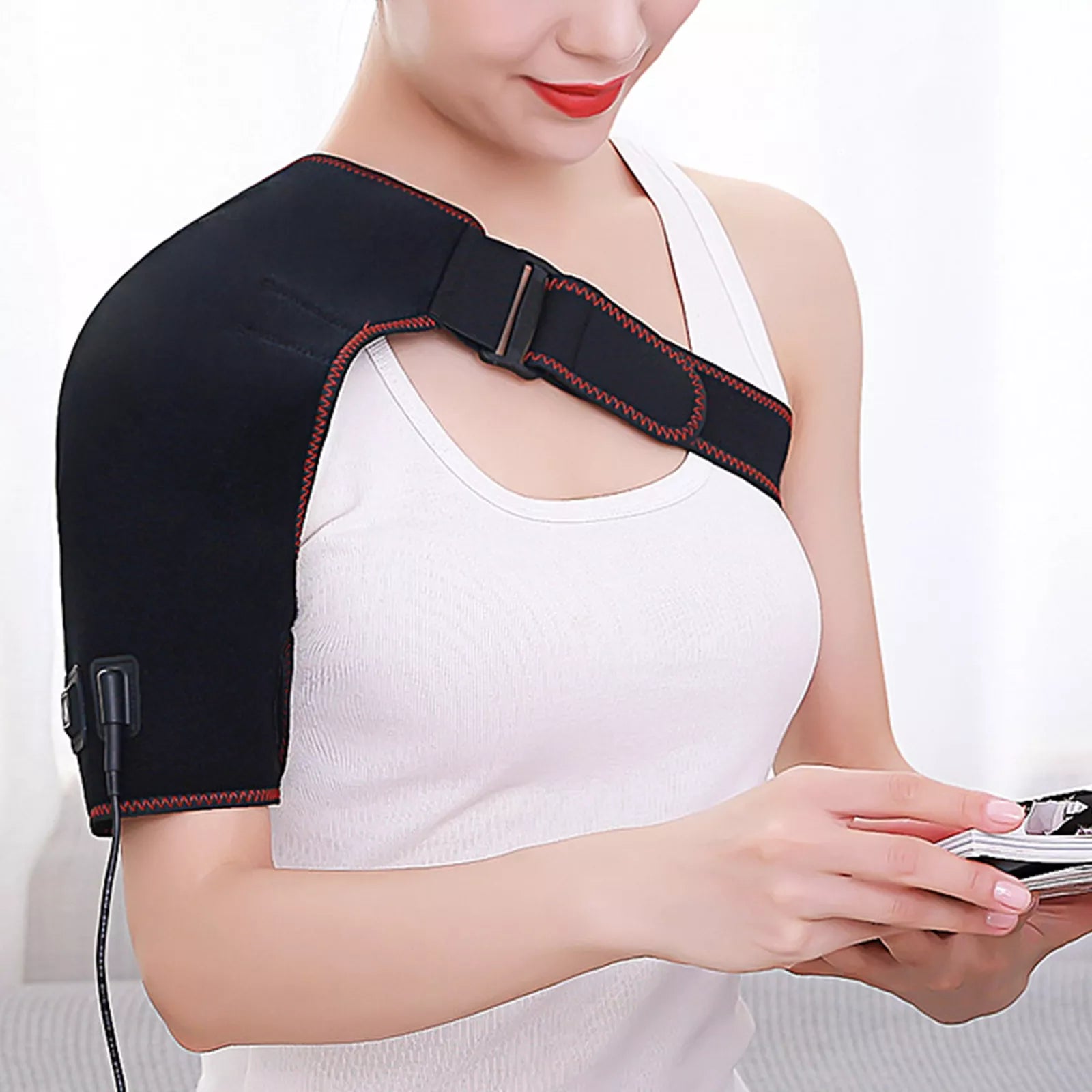 Electric Heated Shoulder Brace & Elbow Massager for Joint Pain Relief Madina Gift