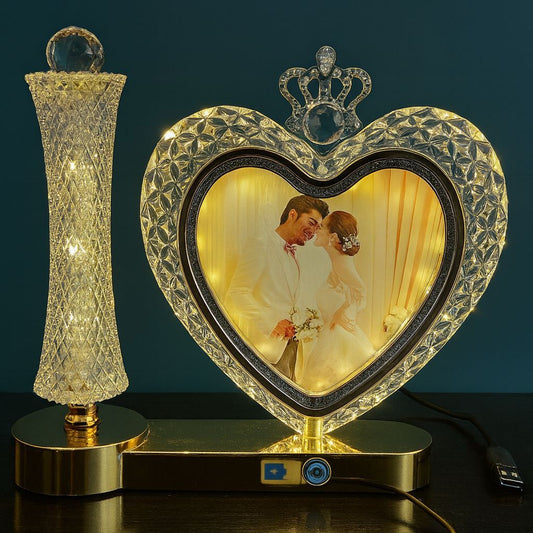 Elegant Heart LED Lamp & Photo Frame Onlline in Pakistan Madina Gift