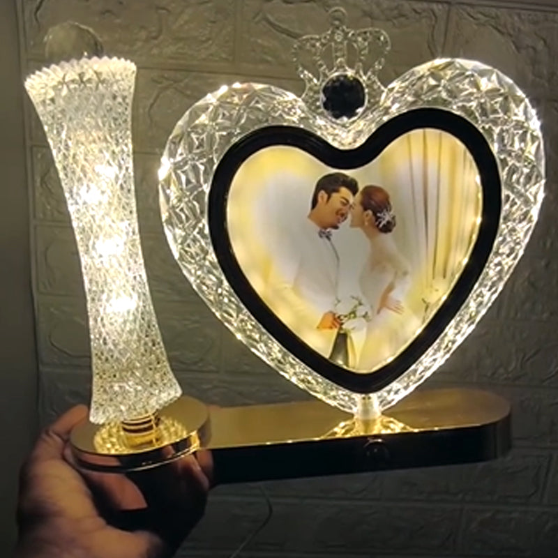 Elegant Heart LED Lamp & Photo Frame Onlline in Pakistan Madina Gift