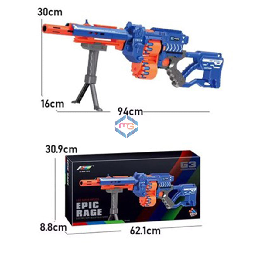 Epic Rage G3 Soft Bullet Gun - G1A - Madina Gift