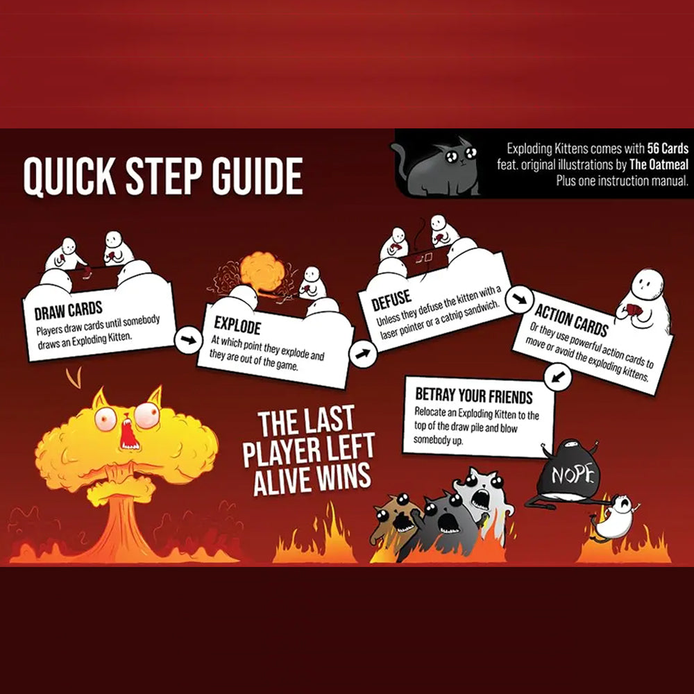 Exploding Kittens The Hilarious Russian Roulette Card Game for Everyone Maidna Gift