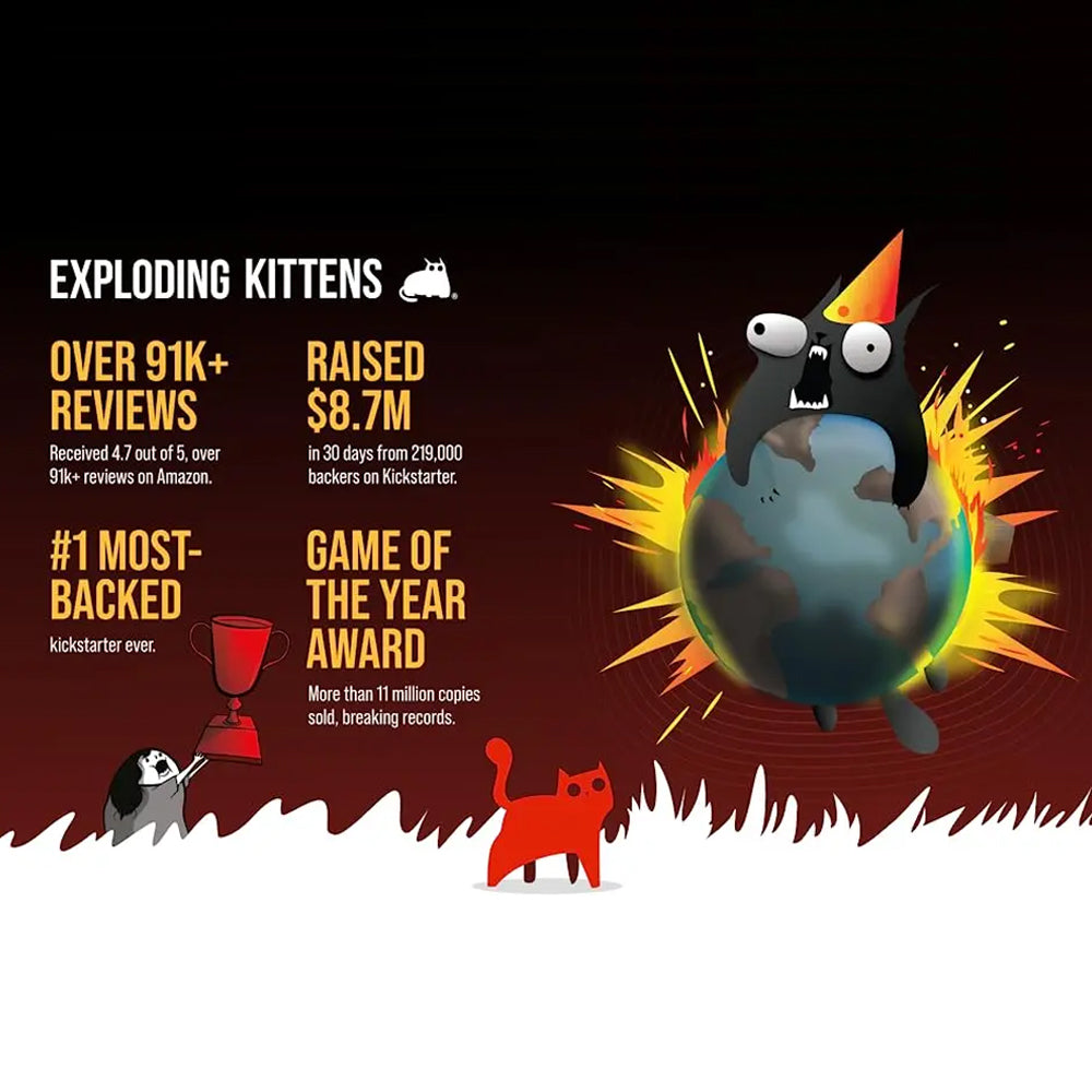 Exploding Kittens The Hilarious Russian Roulette Card Game for Everyone Maidna Gift