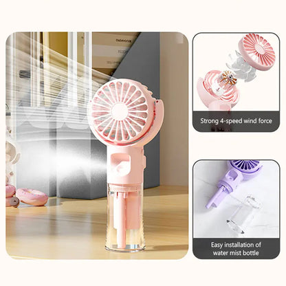 Buy F4 Portable Handheld Mist Fan Online In Pakistan - Madina Gift