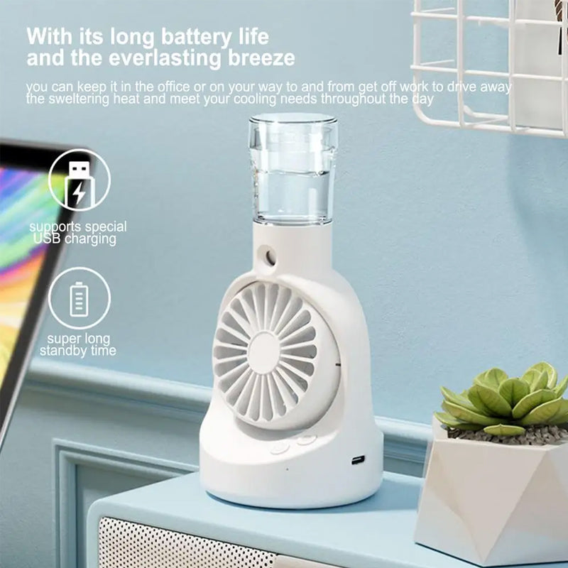 Buy F6 - Portable Handheld Mist Fan Online In Pakistan - Madina Gift