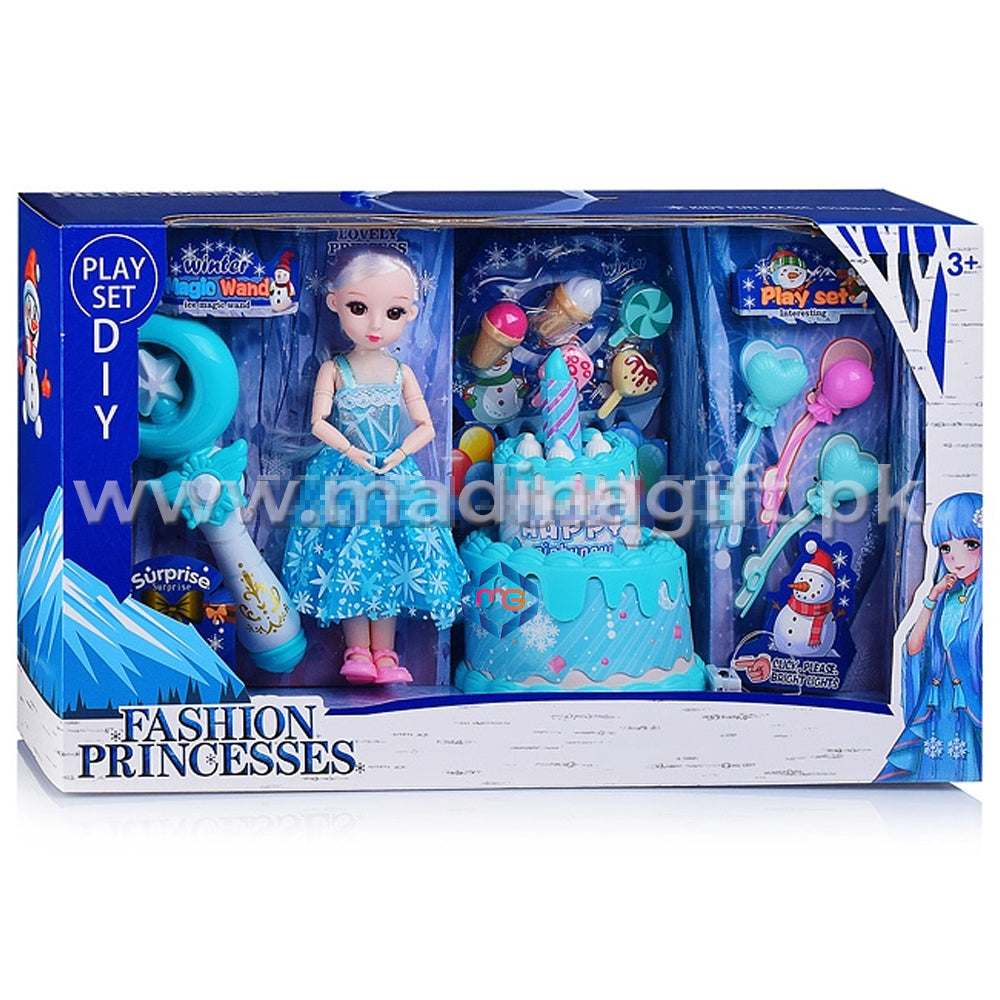 Fashion Frozen Princess Doll Set - 2027-29 - Madina Gift