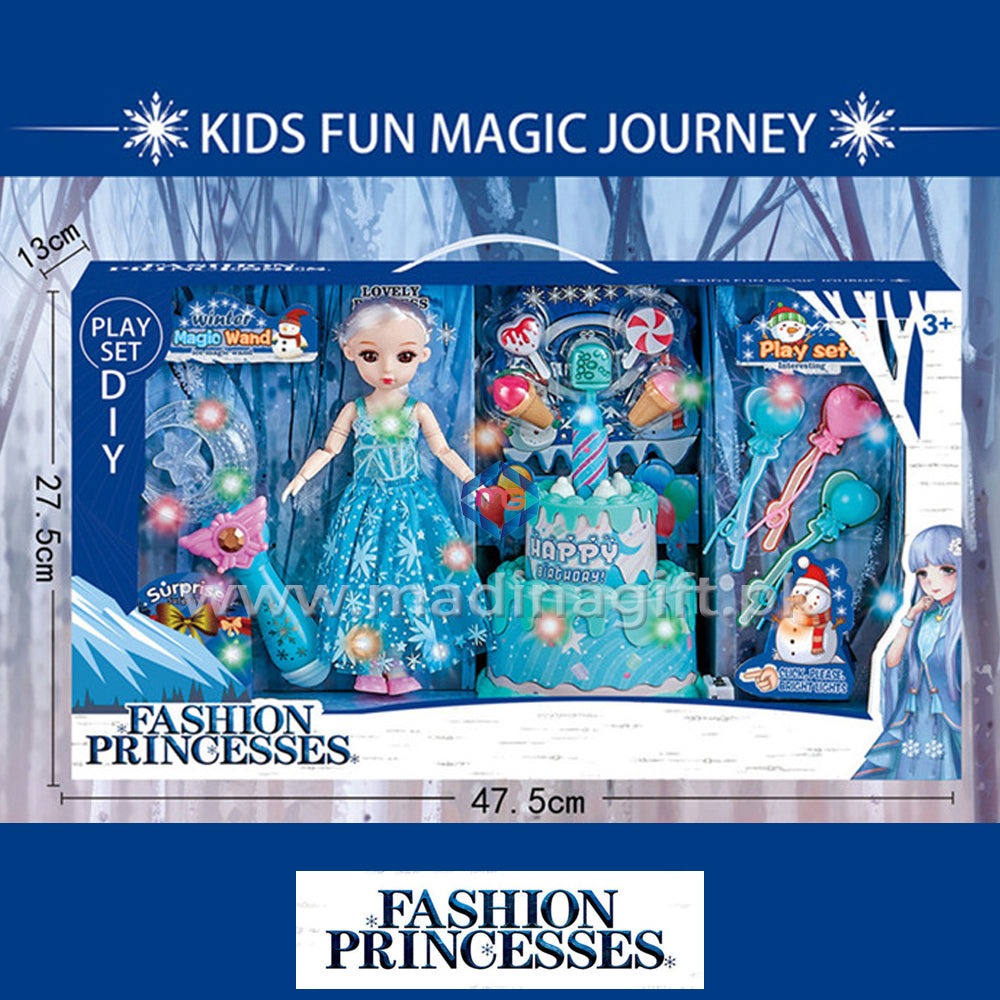 Fashion Frozen Princess Doll Set - 2027-29 - Madina Gift