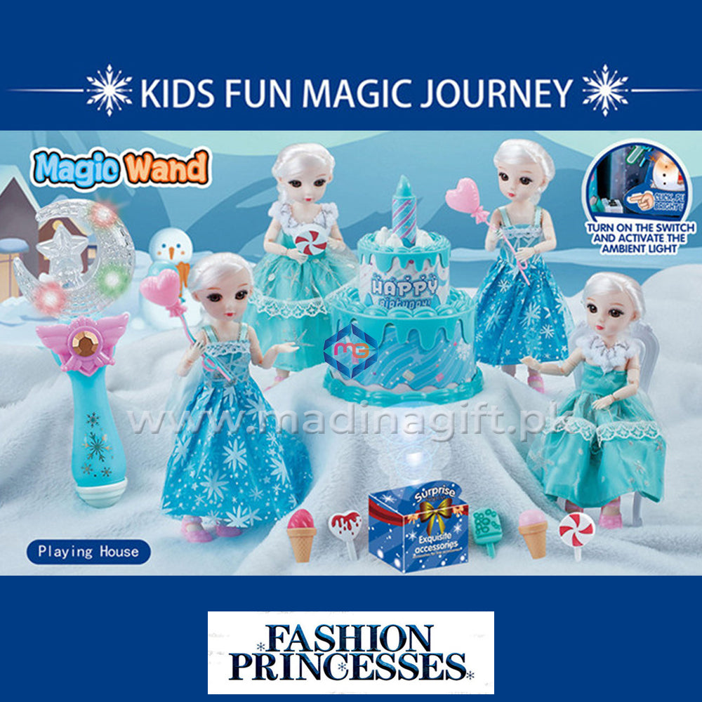 Fashion Frozen Princess Doll Set - 2027-29 - Madina Gift