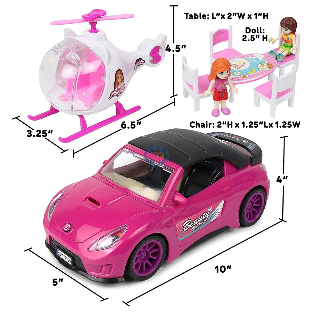 Fashion Sports Convertible Car with Accessories - 7898 - Madina Gift